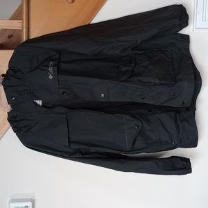 Columbia men's hooded black rain jacket